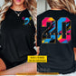 Personalized Lacrosse Two-sided T-shirt, Neon Stick Vibes Sport Tees Gift For Lacrosse Lover