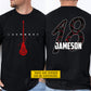 Personalized Lacrosse Two-sided T-shirt, Born To Play Lacrosse Sport Tees Gift For Lacrosse Lover