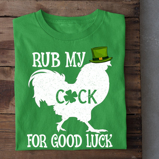 St Patrick's Day Chicken T-shirt, Cock For Good Luck, Patricks Day Gift For Chicken Lovers, Chicken Tees, Farmers Tees