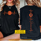 Personalized Basketball Two-sided T-shirt, My Heart Beats For Basketball Sport Tees Gift For Basketball Lovers