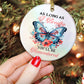 Circle Ceramic Ornament, I Breathe You'll Be Remembered, Memorial Ornament In Loving Memory Of A Loved One