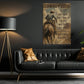 Cowboy Canvas Painting, Cowboy Code Wall Art Decor, Poster Gift For Cowboys