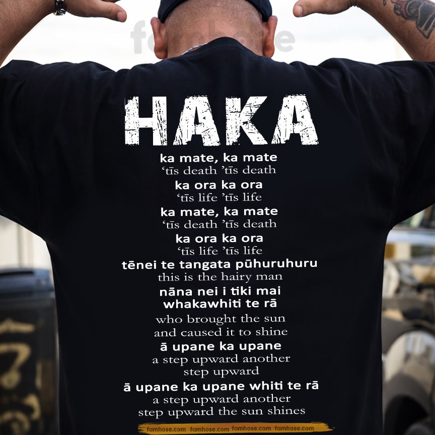 Vintage Rugby Backside T-shirt, Haka Ka Mate Sport Tees Gift For Rugby Lover