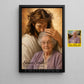 Personalized Jesus Deceased People Canvas Painting, In Heaven With Jesus Wall Art Decor, Poster Gift For Christian