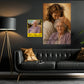 Personalized Jesus Deceased People Canvas Painting, In Heaven With Jesus Wall Art Decor, Poster Gift For Christian