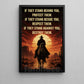 Cowboy Canvas Painting, If They Stand Behind You Protect Them Wall Art Decor, Poster Gift For Cowboys