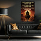 Cowboy Canvas Painting, If They Stand Behind You Protect Them Wall Art Decor, Poster Gift For Cowboys