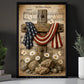 July 4th Jesus Canvas Painting, God Bless America Wall Art Decor, Poster Independence Day Gift For Christian