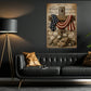 July 4th Jesus Canvas Painting, God Bless America Wall Art Decor, Poster Independence Day Gift For Christian