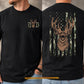 Hunting Dad Two-sided T-shirt, Where The Wild Roams Deer Hunter Patriotic Tees Father's Day Gift For Hunter Dad