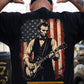 July 4th Abraham Lincoln Backside T-shirt, Abraham Lincoln Rocking The American Dream Tees Independence Day Gift For American Lover