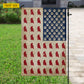 July 4th Cat Paw USA Garden Flag & House Flag, Stars Paws And Whiskers Patriotic Cat Outdoor Decor, Independence Day Yard Flag Gift For Cat Lover