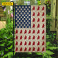 July 4th Cat Paw USA Garden Flag & House Flag, Stars Paws And Whiskers Patriotic Cat Outdoor Decor, Independence Day Yard Flag Gift For Cat Lover