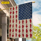 July 4th Freshwater Fishing USA Garden Flag & House Flag, Hook Line Freedom Freshwater Fishing Outdoor Decor, Independence Day Yard Flag Gift For Fishing Lover