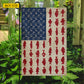 July 4th Freshwater Fishing USA Garden Flag & House Flag, Hook Line Freedom Freshwater Fishing Outdoor Decor, Independence Day Yard Flag Gift For Fishing Lover