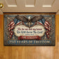 July 4th USA 250 Anniversary Jesus Doormat, As For Me And My House Patriotic Doormat For Home Decor Housewarming Gift Welcome Mat Independence Day Gift For Christian
