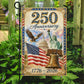 July 4th 250 Anniversary USA Garden Flag & House Flag, Stars Stripes And Liberty Patriotic Outdoor Decor, Independence Day Yard Flag Gift For American Patriot