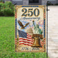 July 4th 250 Anniversary USA Garden Flag & House Flag, Stars Stripes And Liberty Patriotic Outdoor Decor, Independence Day Yard Flag Gift For American Patriot