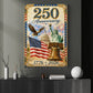 July 4th USA 250 Anniversary Canvas Painting, 250 Years Of Freedom Wall Art Decor, Poster Independence Day Gift For American Lover