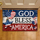 July 4th USA 250 Anniversary Jesus Doormat, God Bless America Patriotic Doormat For Home Decor Housewarming Gift Welcome Mat Independence Day Gift For Christian