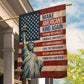 July 4th USA Garden Flag & House Flag, Make Americans Kind Again Patriotic Outdoor Decor, Independence Day Yard Flag Gift For American Patriot