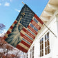 July 4th USA Garden Flag & House Flag, Make Americans Kind Again Patriotic Outdoor Decor, Independence Day Yard Flag Gift For American Patriot