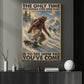 Snowboarding Canvas Painting, The Only Time You Should Ever Look Back Wall Art Decor, Poster Gift For Snowboarding Lover