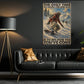 Snowboarding Canvas Painting, The Only Time You Should Ever Look Back Wall Art Decor, Poster Gift For Snowboarding Lover