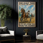Harness Racing Man Canvas Painting, The Only Time You Should Ever Look Back Wall Art Decor, Poster Gift For Harness Racers
