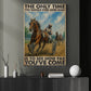 Harness Racing Man Canvas Painting, The Only Time You Should Ever Look Back Wall Art Decor, Poster Gift For Harness Racers
