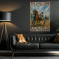 Harness Racing Man Canvas Painting, The Only Time You Should Ever Look Back Wall Art Decor, Poster Gift For Harness Racers