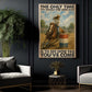 Barrel Racing Girl Canvas Painting, The Only Time You Should Ever Look Back Wall Art Decor, Poster Gift For Barrel Racers