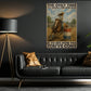 Barrel Racing Girl Canvas Painting, The Only Time You Should Ever Look Back Wall Art Decor, Poster Gift For Barrel Racers