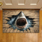 Funny Shark Doormat, Watch Your Step Shark Floor Doormat For Home Decor Housewarming Gift For Shark Lover