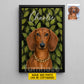Personalized Dog Canvas Painting, The Owner Of The House Wall Art Decor, Poster Gift For Dog Lovers