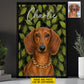 Personalized Dog Canvas Painting, The Owner Of The House Wall Art Decor, Poster Gift For Dog Lovers