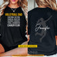 Personalized Volleyball Dad Two-sided T-shirt, Volleyball Dad Chauffeur Tees Father's Day Gift For Volleyball Lover