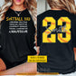 Personalized Softball Dad Two-sided T-shirt, Softball Dad Chauffeur Tees Father's Day Gift For Softball Lover