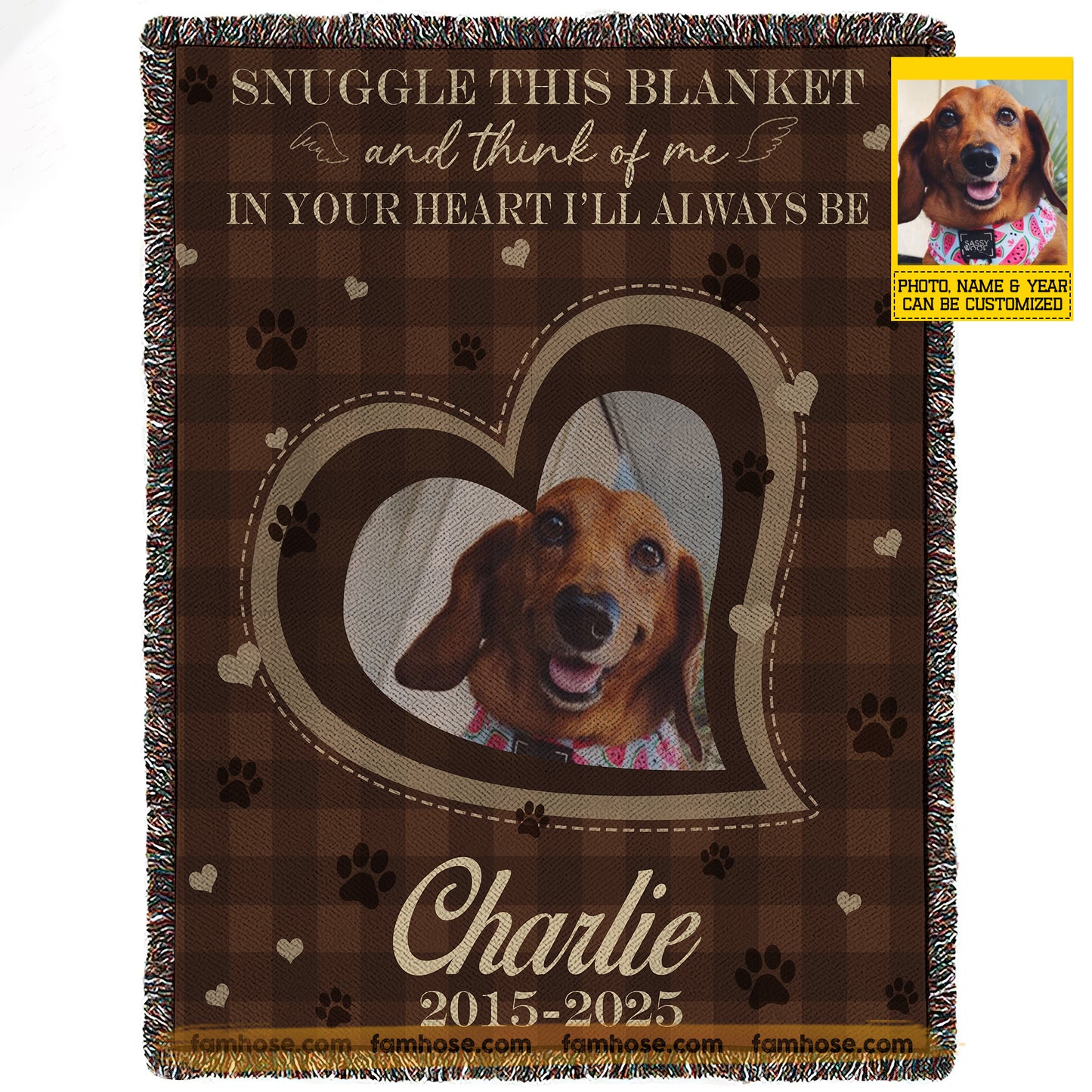 Personalized Dog Loss Keepsake & Memories Fleece Blanket, Snuggle This Blanket Woven Blanket, Sherpa Blanket Gift For Dog Lover