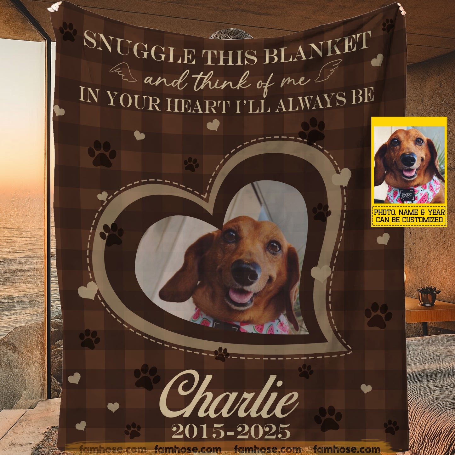 Personalized Dog Loss Keepsake & Memories Fleece Blanket, Snuggle This Blanket Woven Blanket, Sherpa Blanket Gift For Dog Lover