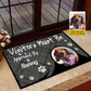 Funny Personalized Dachshund Dog Doormat, Visitors Must Be Approved By, Doormat Gift For Dachshund Lovers, Home Decor Housewarming Gift, Dog Welcome Mat