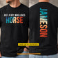 Personalized Horse Two-sided T-shirt, Just A Boy Who Loves Horse Tees Gift For Horse Lover