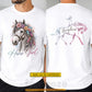 Personalized Horse Riding Girl Two-sided T-shirt, Wild Heart Horse Girl Tees Gift For Horse Girl