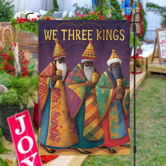 Majestic Journey The Wise Men's Quest, Christians Xmas Garden Flag & House Flag, Nativity Christians Flag Gift