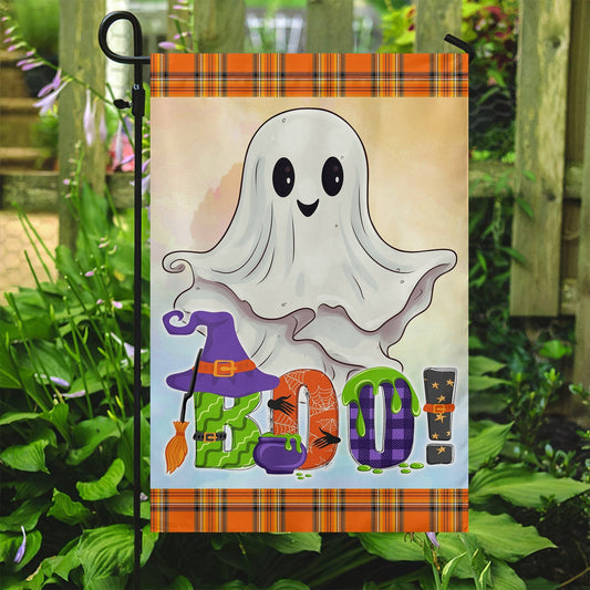 Halloween Ghost Flag, Boo I'm A Ghost Welcome, Halloween Garden Ghost Flag, Garden Decor