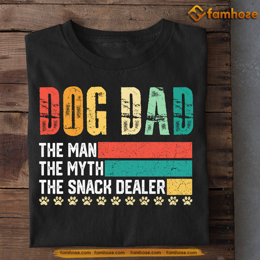 Vintage Dog T-shirt, Dog Dad The Man The Myth Snack Dealer, Father's Day Gift For Dog Lovers, Dog Owner Tees