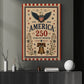 July 4th Canvas Painting, America 250 Years Of Freedom Wall Art Decor, Poster Independence Day Gift For American Patriot