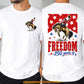 July 4th Rodeo USA 250 Anniversary Two-sided T-shirt, 250 Years Of Freedom Tees Independence Day Gift For Rodeo Lover