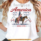 July 4th Rodeo T-shirt, Land Of The Free Tees Independence Day Gift For Rodeo Lover