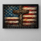 July 4th Jesus Canvas Painting, In God We Trust Wall Art Decor, Independence Day Poster Gift For Christian